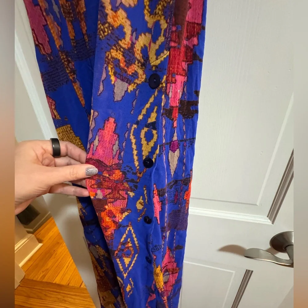 Fuzzi Ikat Mesh Dress - Picture 3 of 5